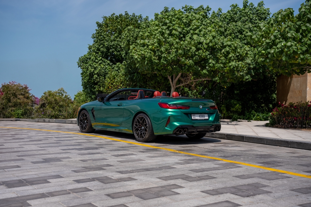 Green BMW M8 Competition Convertible 2022