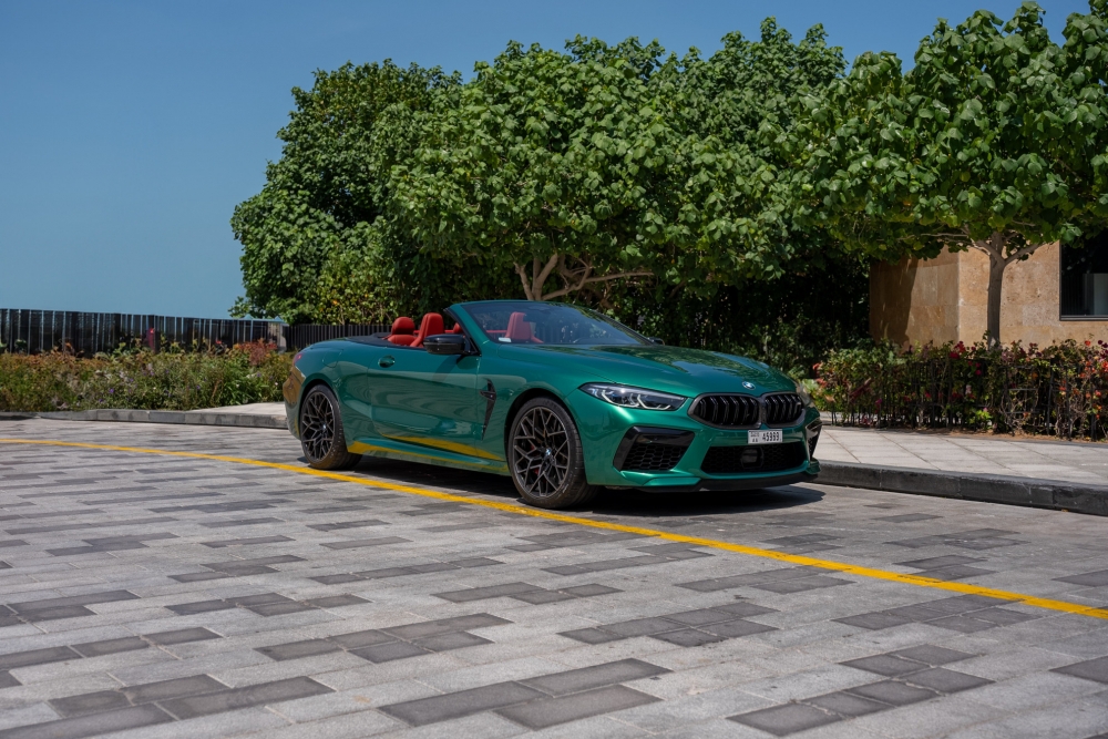 Green BMW M8 Competition Convertible 2022