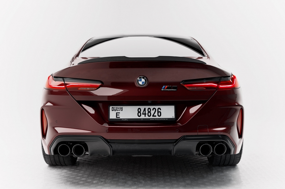 Red BMW M8 Competition Gran Coupe 2020