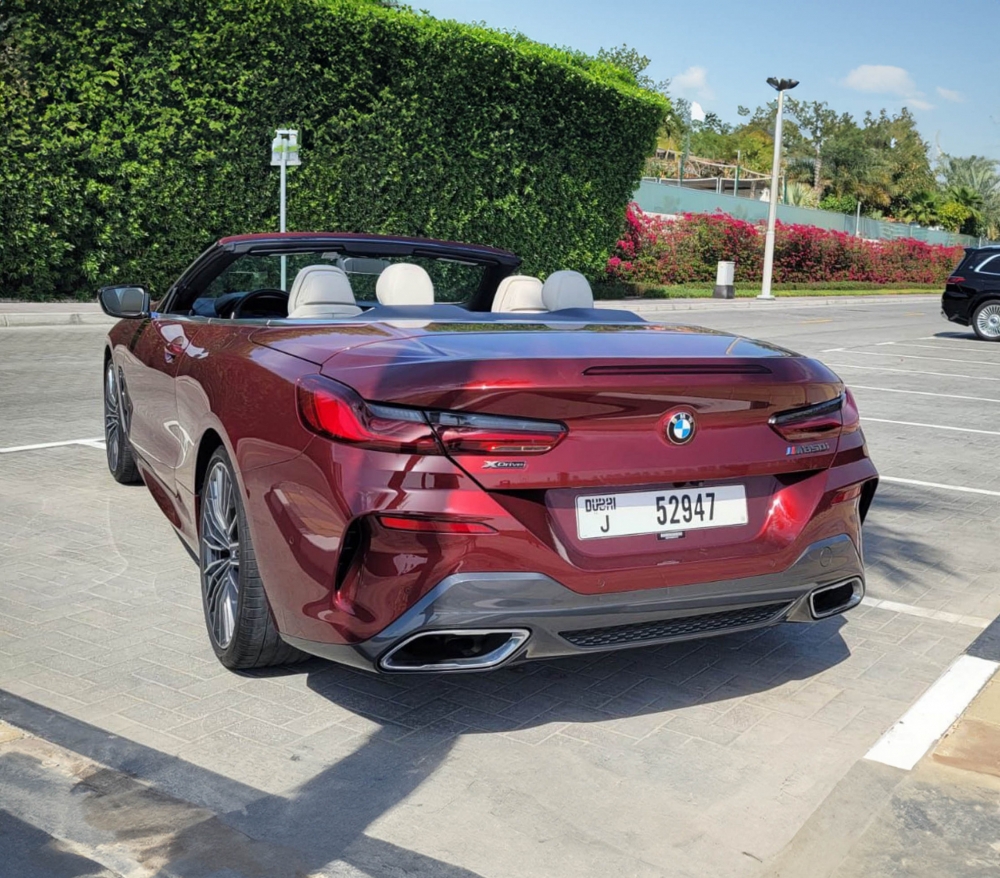 Red BMW M850i Convertible 2021