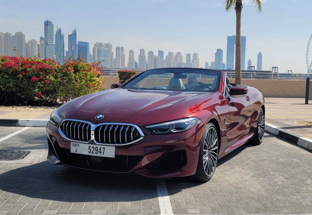 Red BMW M850i Convertible 2021