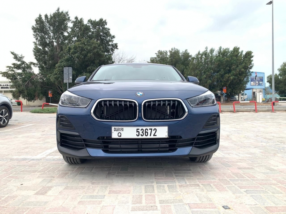 Blue BMW X2 2022