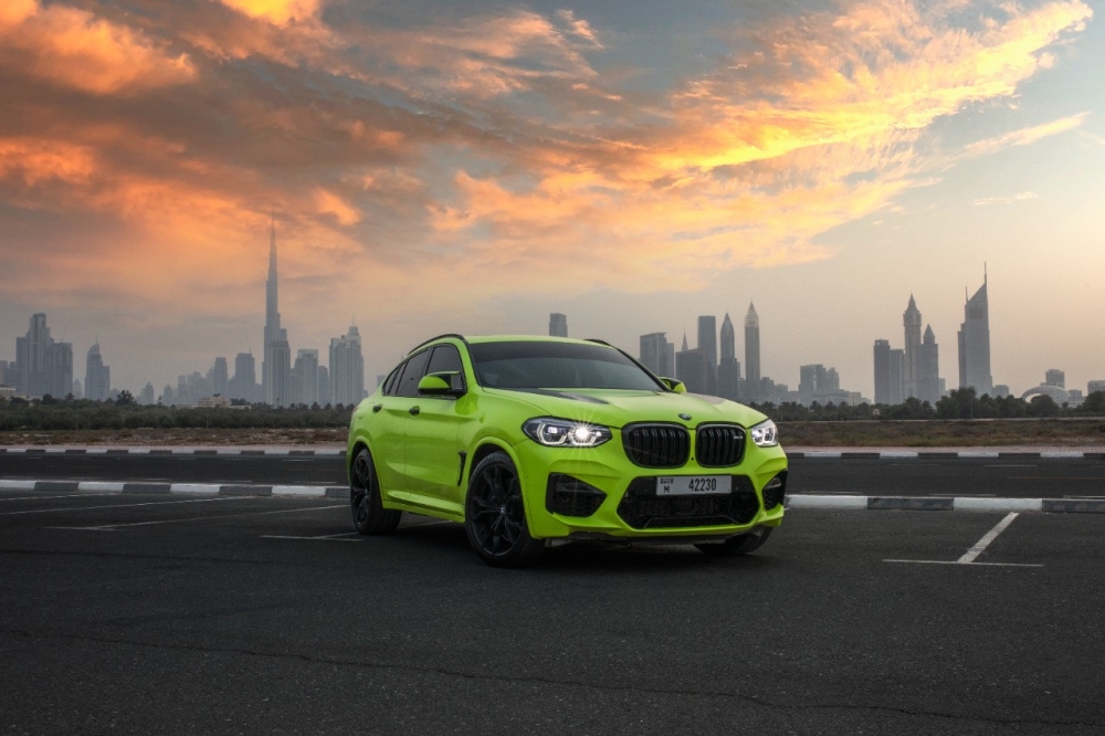 Licht groen BMW X4 M Competitie 2020