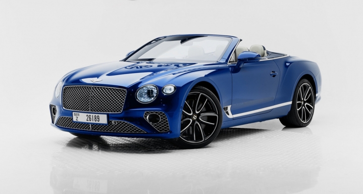 Bleu Bentley Continental GT Cabriolet 2020