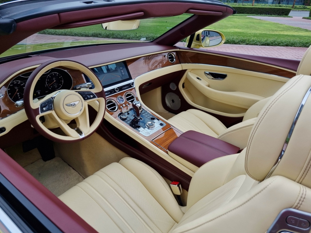 Golden Bentley Continental GT Convertible 2021