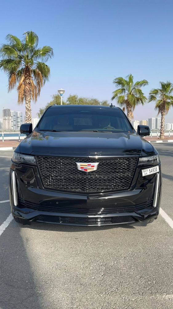 zwart Cadillac Escalade-platina 2024