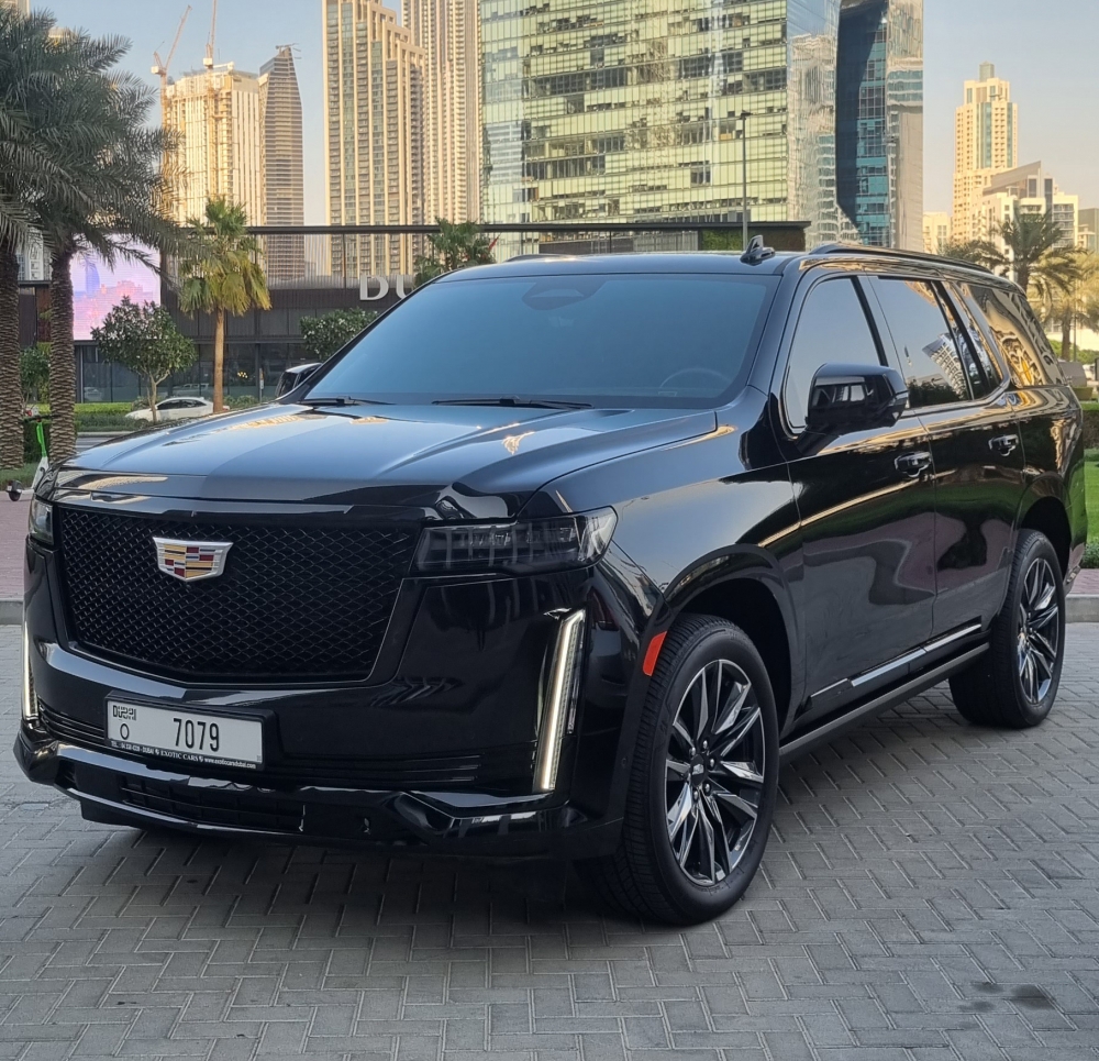 zwart Cadillac Escalade Platinum Sport 2021