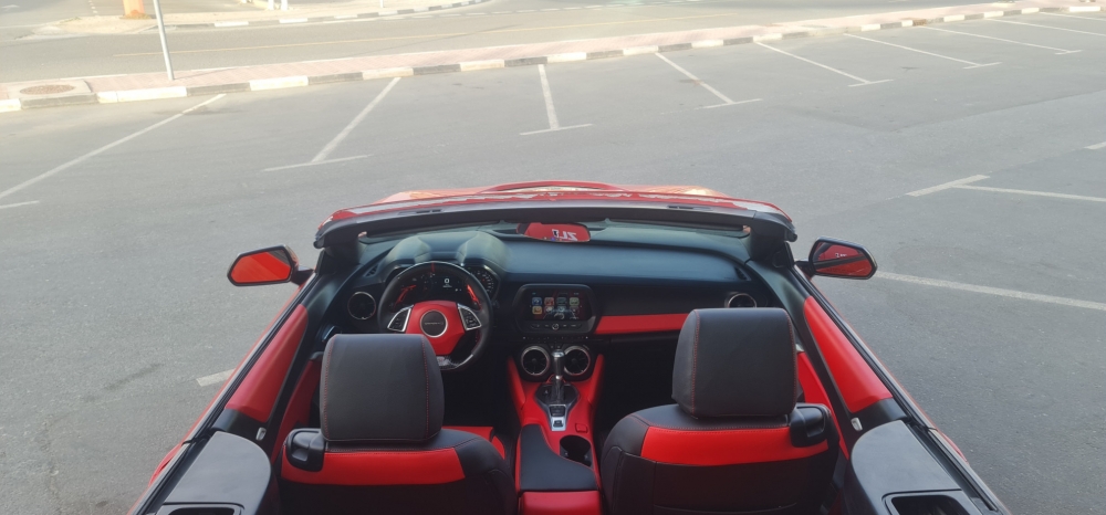 Kırmızı Chevrolet Camaro ZL1 Dönüştürülebilir V8 2019