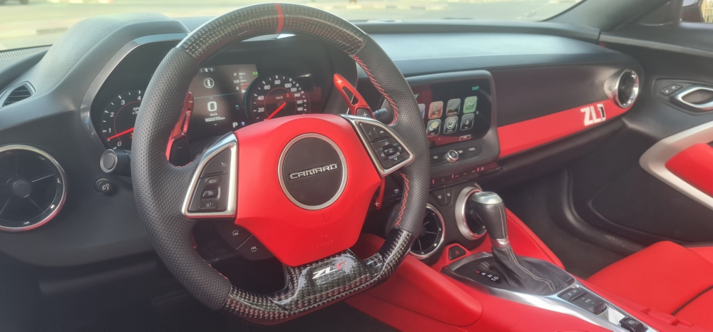 rouge Chevrolet Camaro ZL1 Cabriolet V8 2019