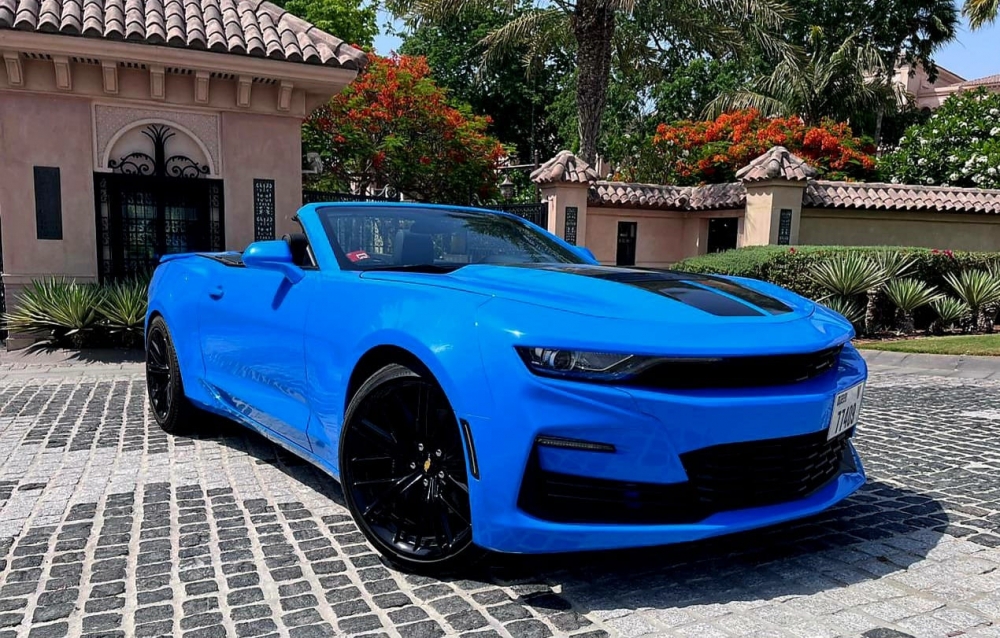 Blue Chevrolet Camaro ZL1 Convertible V8 2022