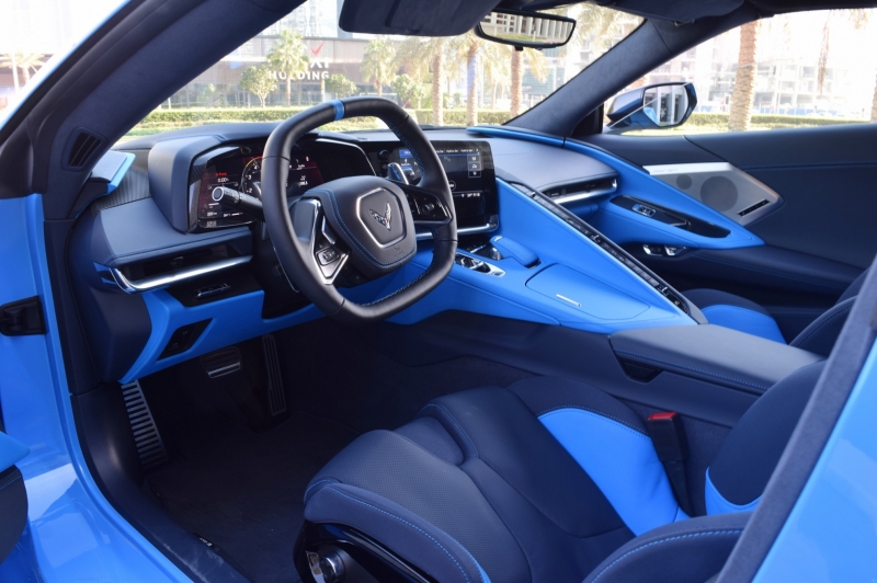 Blue Chevrolet Corvette 2020