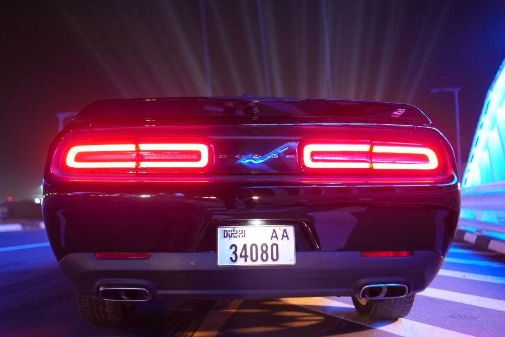 Black Dodge Challenger V6 2022