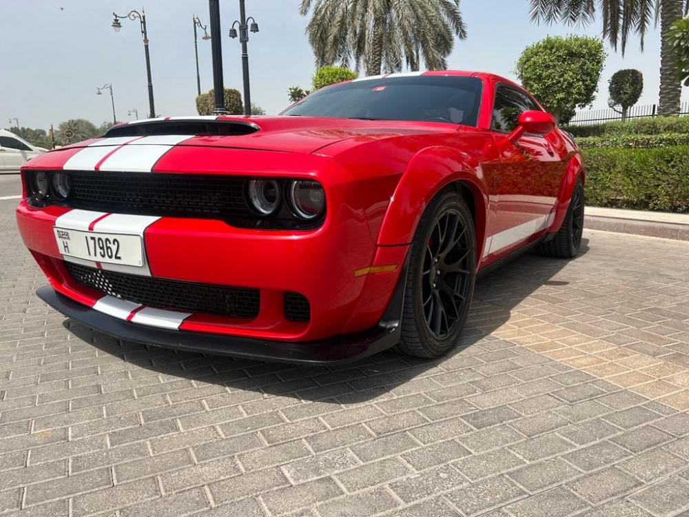 Rent Dodge Challenger V8 RT Demon Widebody 2020 in Dubai