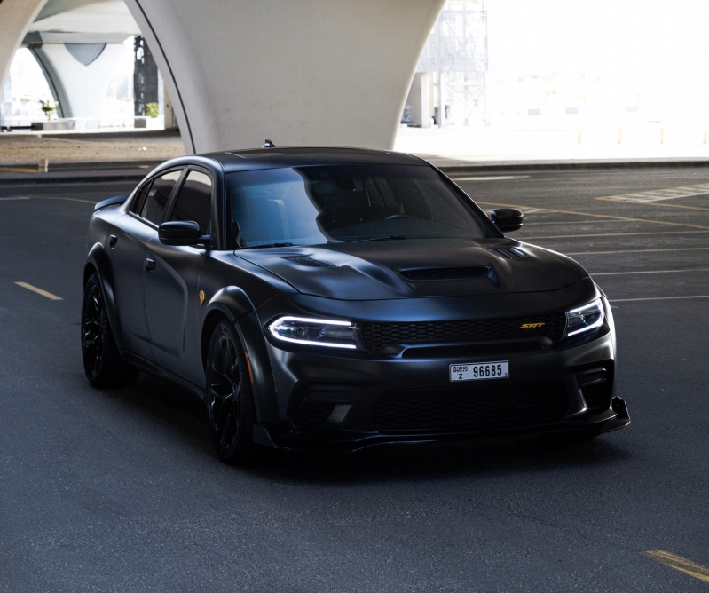 Mat siyah Atlatmak Şarj Cihazı Hellcat Geniş Gövde Kiti V8 2021