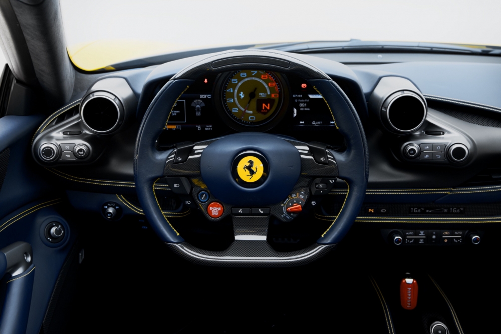 Yellow Ferrari F8 Tributo Spider 2021