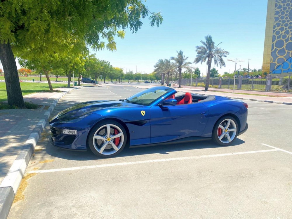 Blue Ferrari Portofino 2020