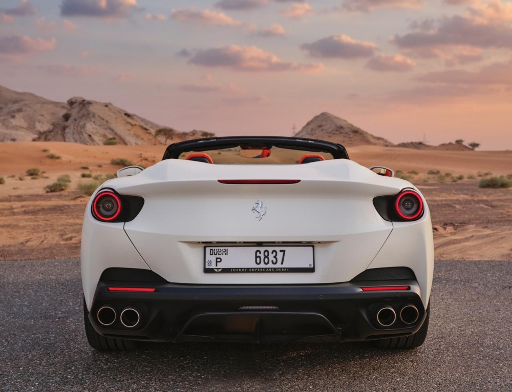 White Ferrari Portofino 2021