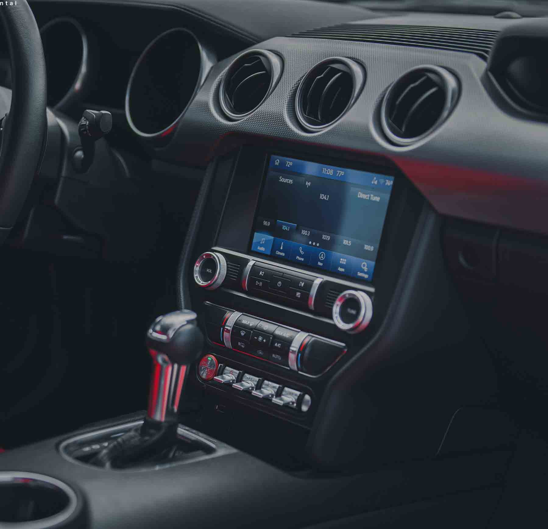 zwart Ford Mustang EcoBoost Coupé V4 2020