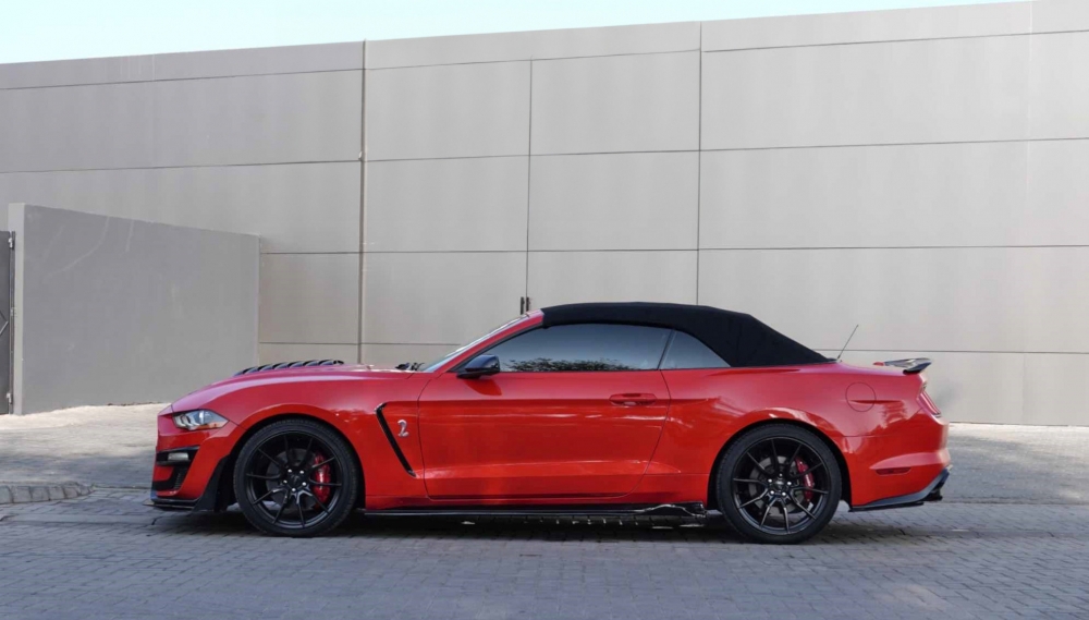 Kırmızı Ford Mustang Shelby GT500 Takımı Cabrio V8 2019