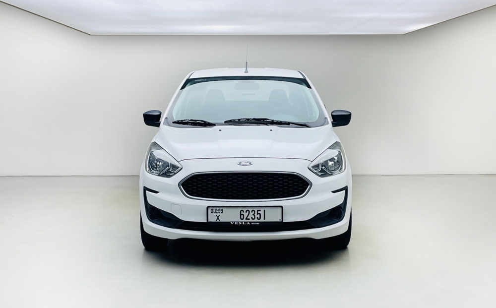 White Ford Figo 2019