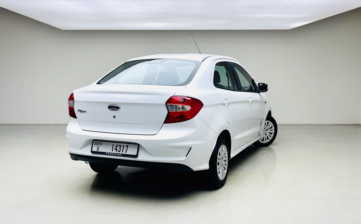 White Ford Figo 2020