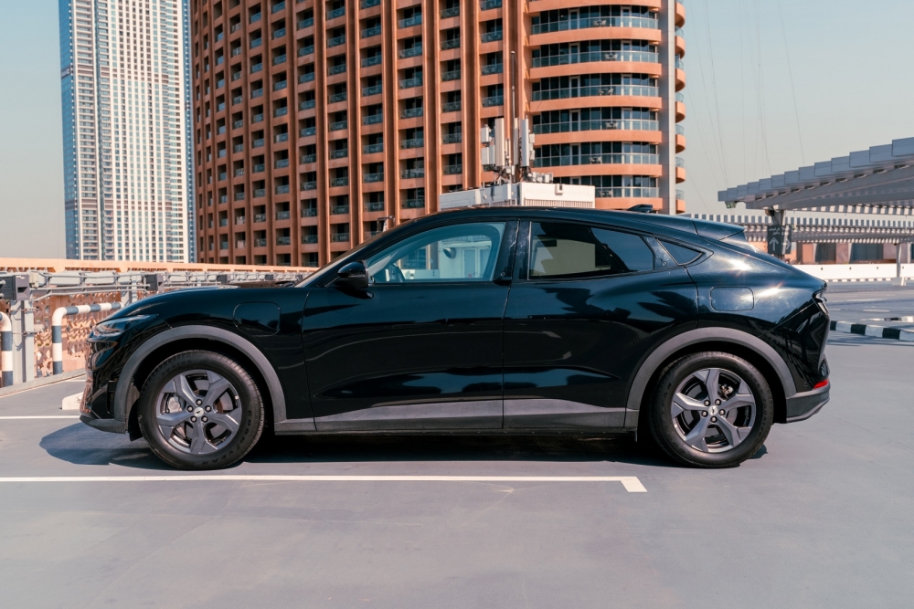 Black Ford Mustang CTV Electric 2022