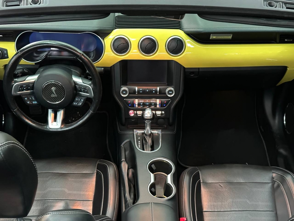 Yellow Ford Mustang EcoBoost Convertible V4 2019