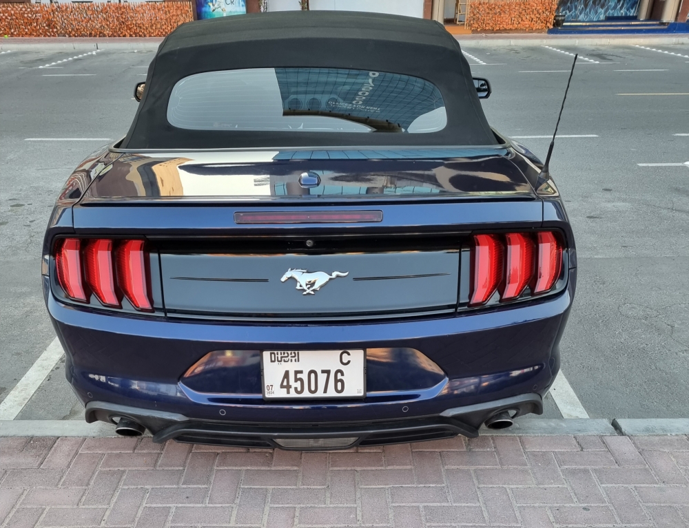 Mavi Ford Mustang GT Dönüştürülebilir V4 2020