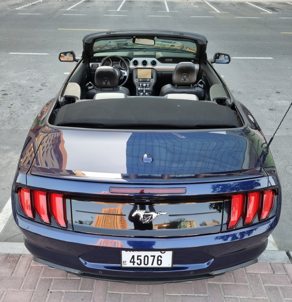 Mavi Ford Mustang GT Dönüştürülebilir V4 2020