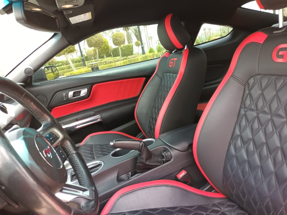Weiß Ford Mustang V8 GT Coupé-Kit 2019
