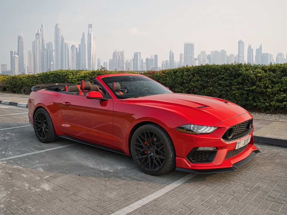 Red Ford Mustang GT Kit Convertible V4 2022