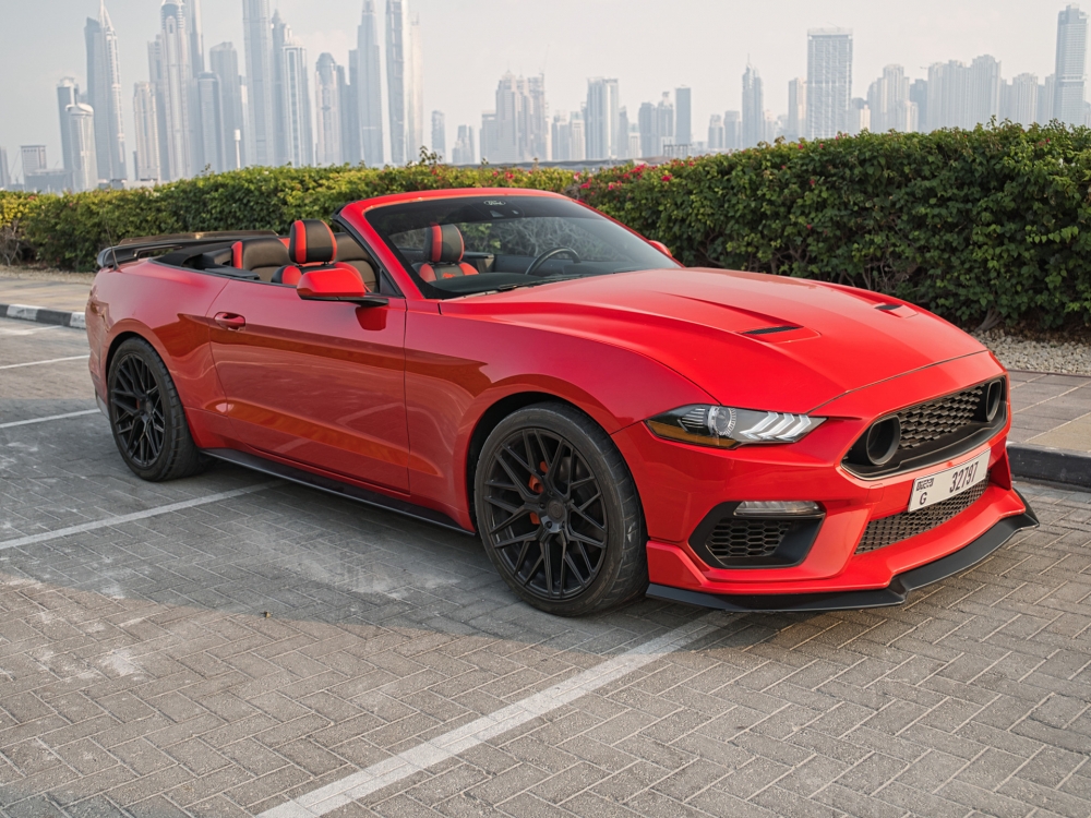 Red Ford Mustang GT Kit Convertible V4 2022