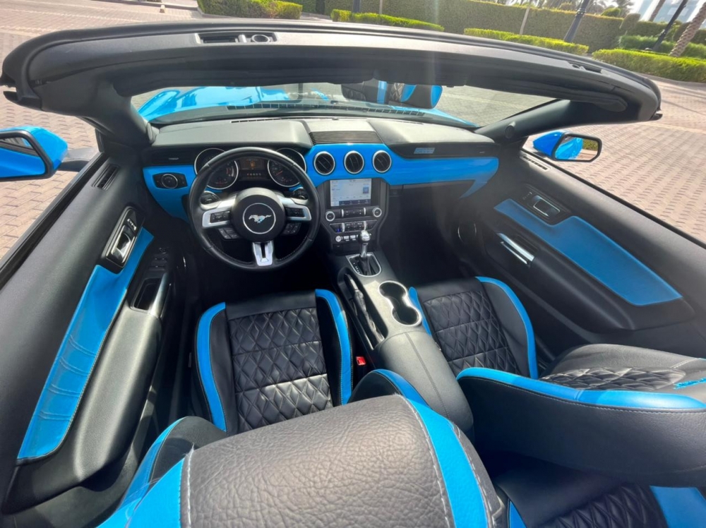 蓝色 福特 野马 GT350 套件敞篷 V4 2021
