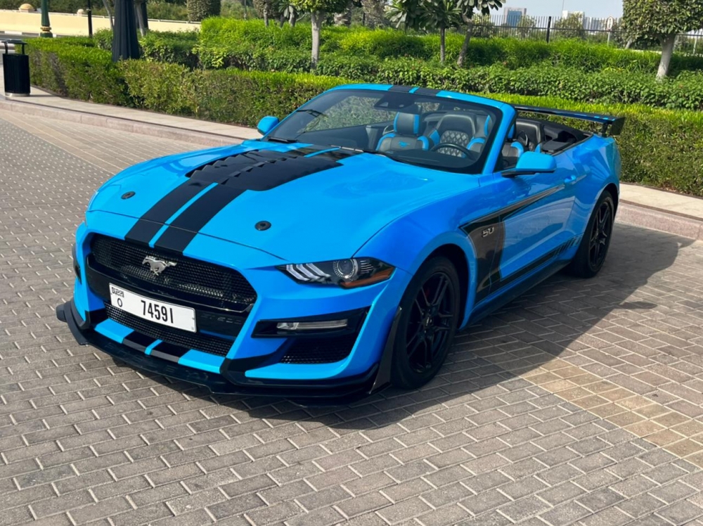 Blauw Ford Mustang GT350 Kit Cabrio V4 2021