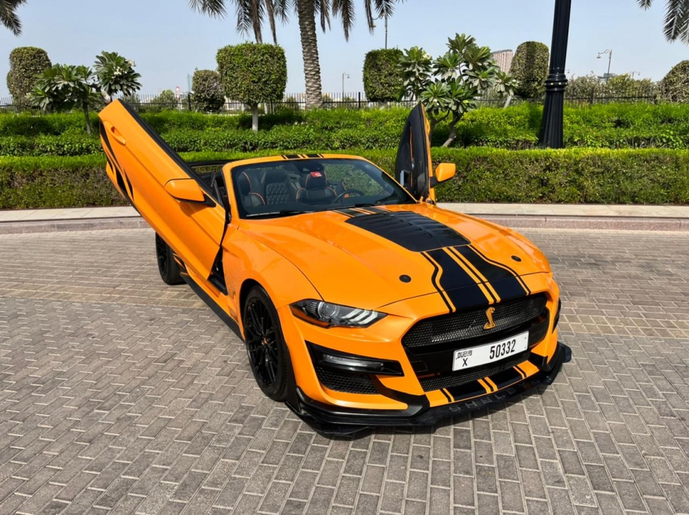 Orange Ford Mustang GT350 Kit Convertible V4 2021