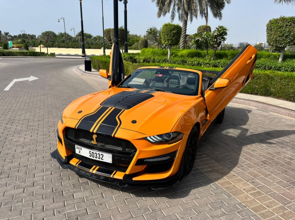 Orange Gué Mustang GT350 Kit Cabriolet V4 2021