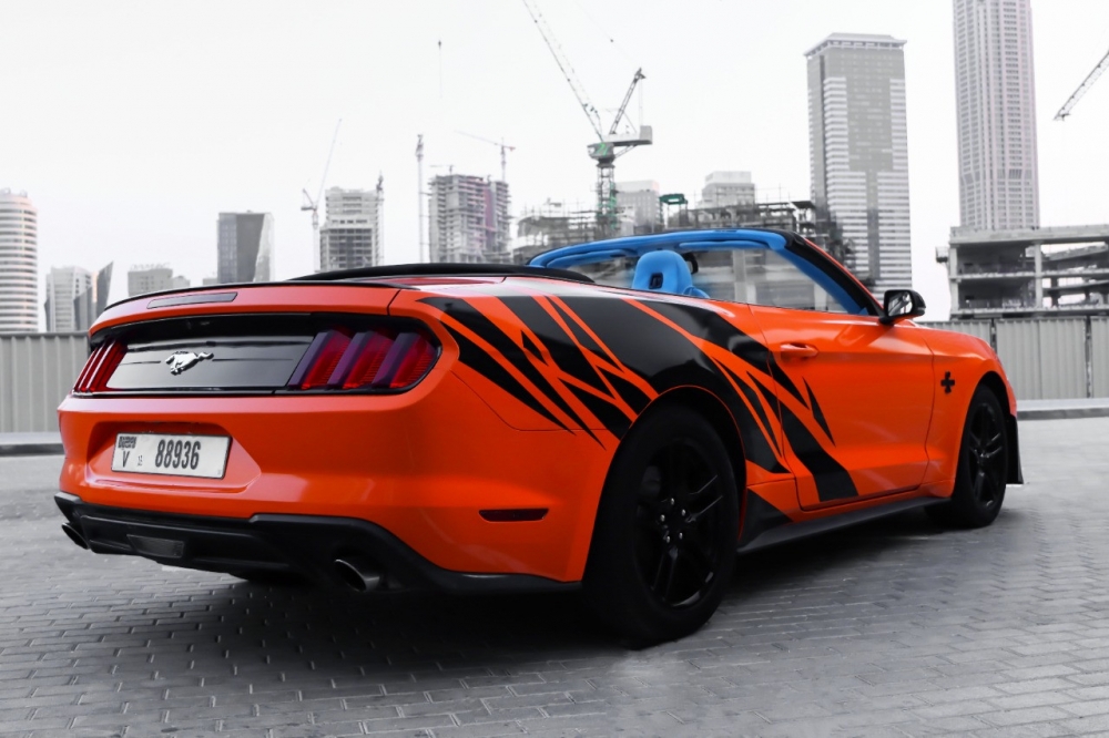 Orange Gué Mustang Shelby GT Kit Cabriolet V4 2019