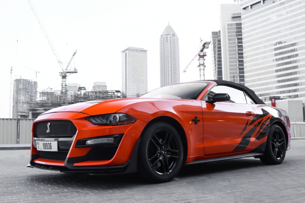 Orange Gué Mustang Shelby GT Kit Cabriolet V4 2019