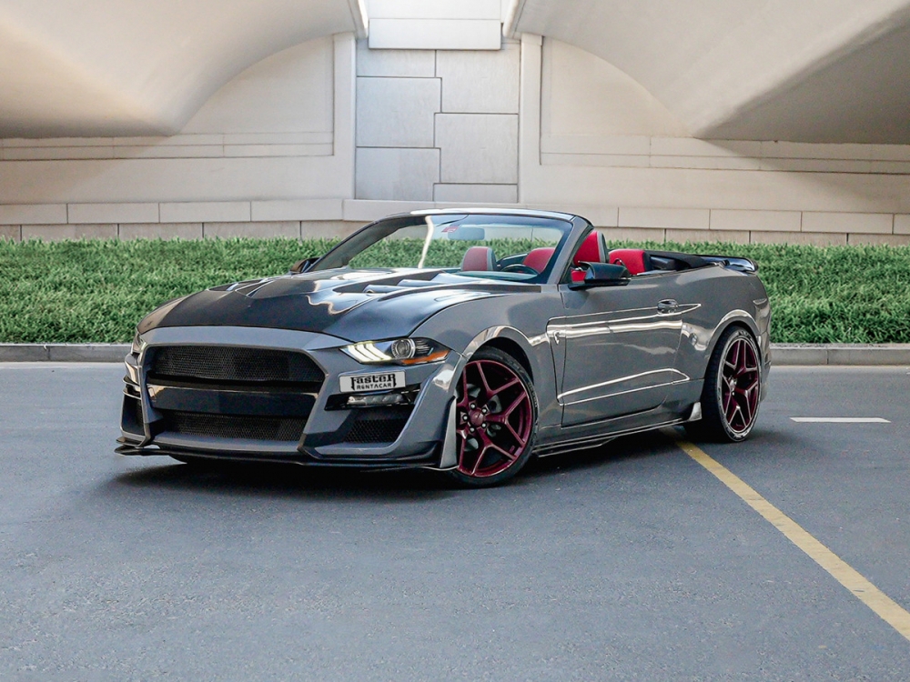 Metallic Grey Ford Mustang Shelby GT500 Kit Convertible V4 2020