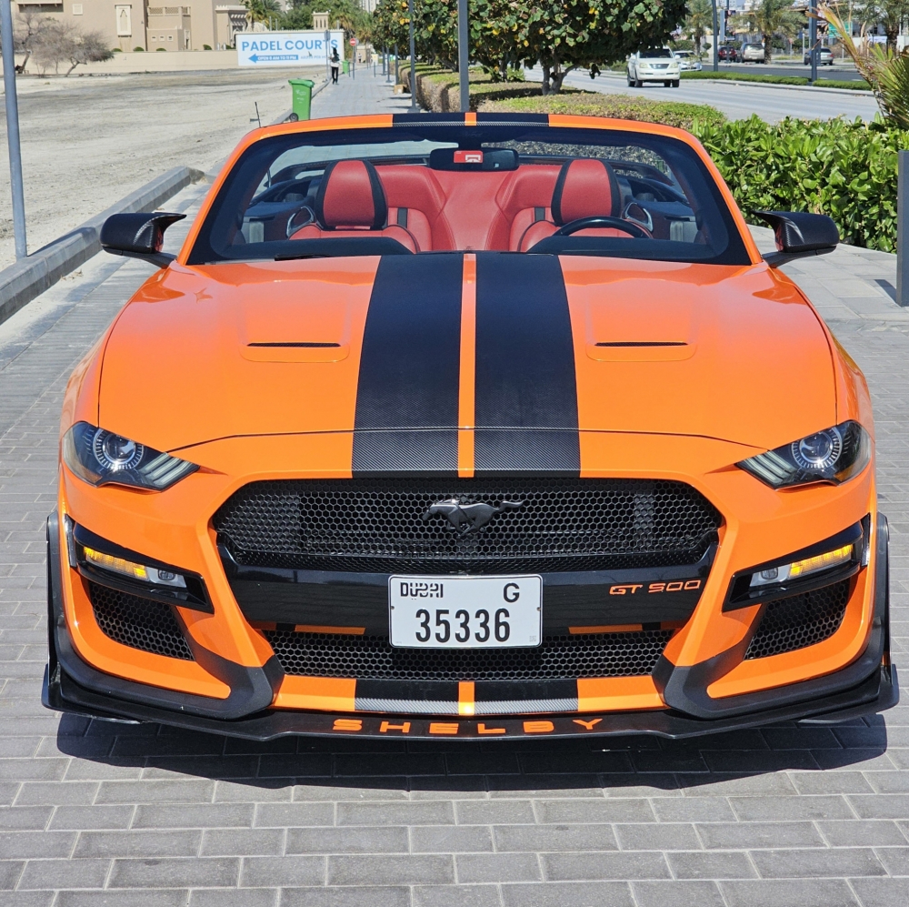 Orange Ford Mustang Shelby GT500 Kit Cabrio V4 2020