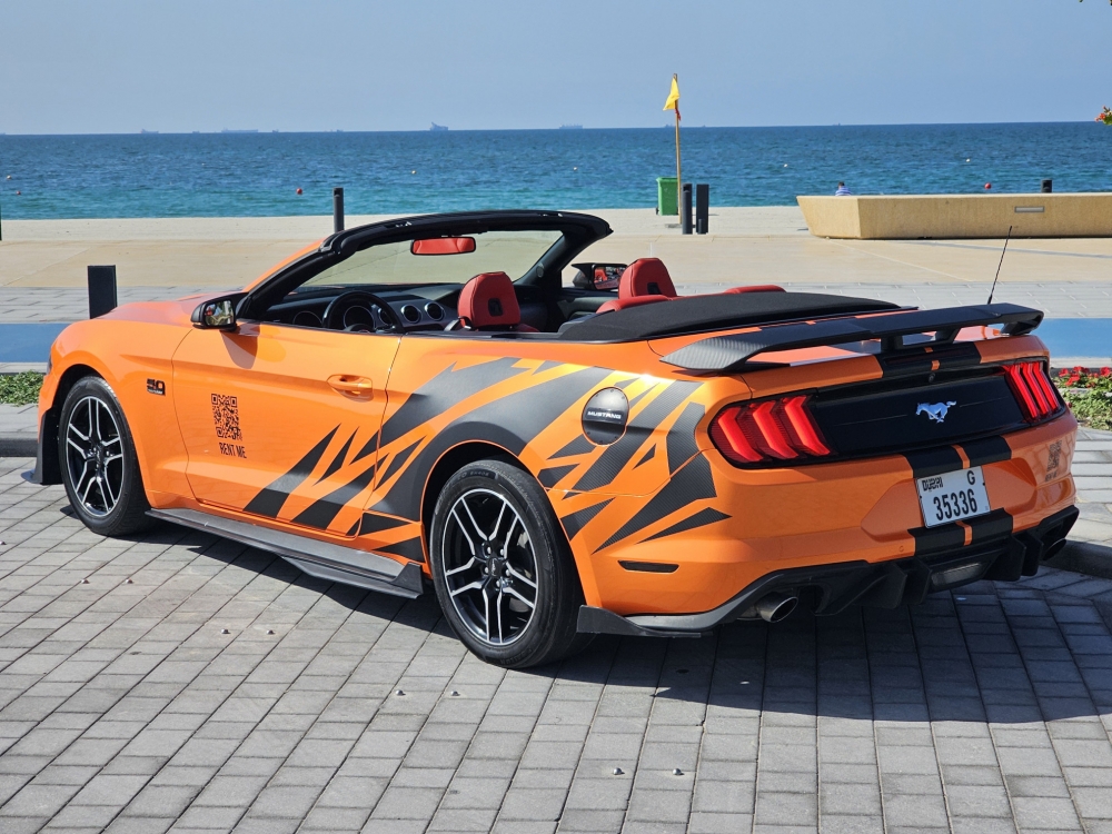 Orange Ford Mustang Shelby GT500 Kit Convertible V4 2020