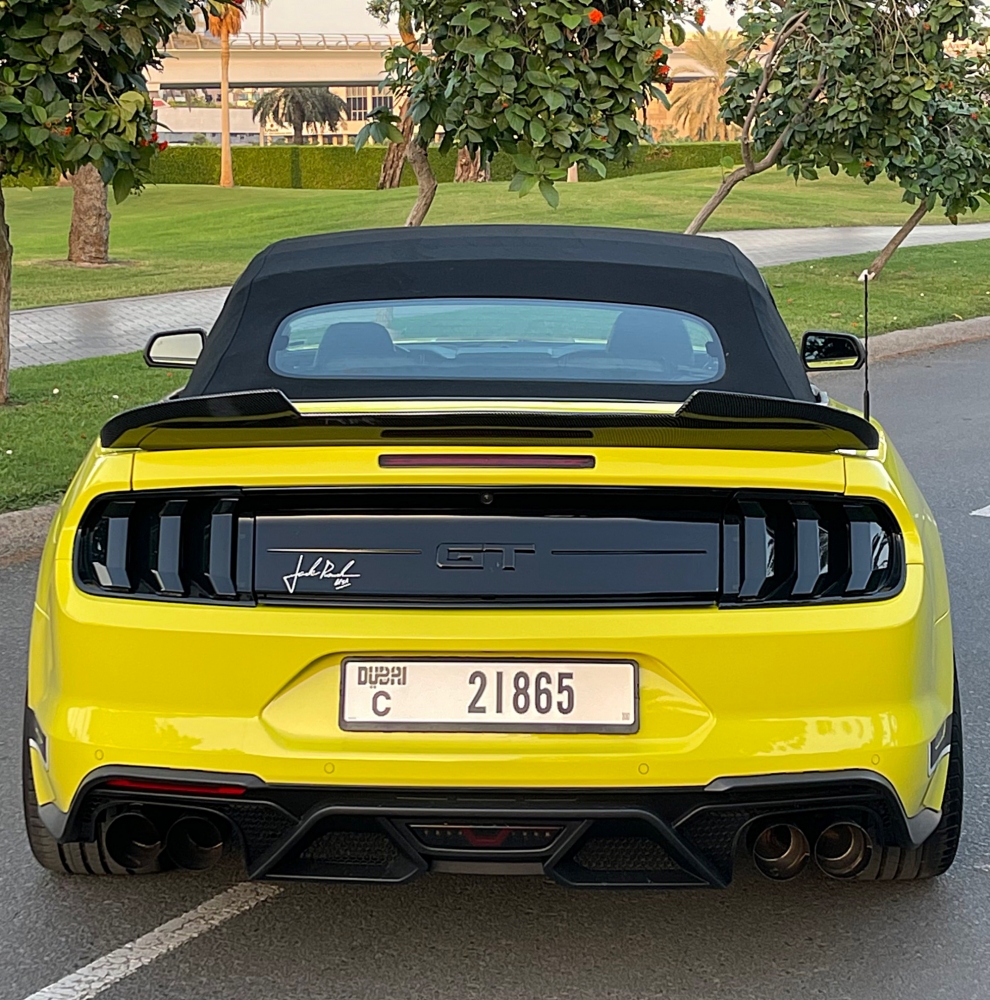 Yellow Ford Mustang Shelby GT500 Kit Convertible V4 2021