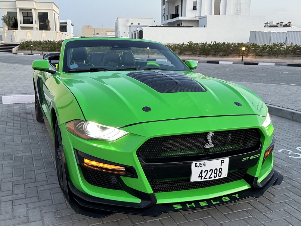 Green Ford Mustang Shelby GT500 Kit Convertible V4 2023