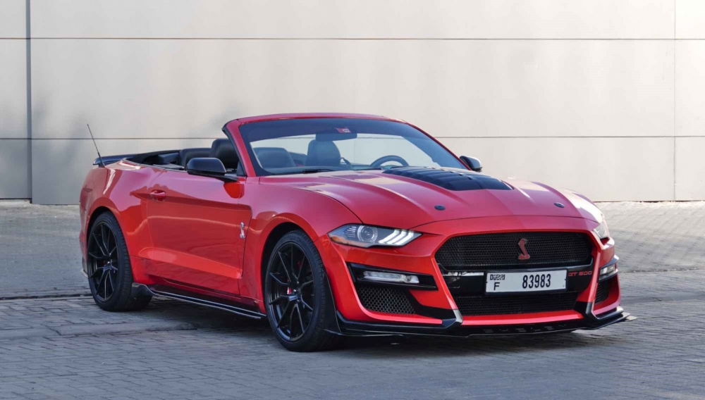 Red Ford Mustang Shelby GT500 Kit Convertible V8 2019