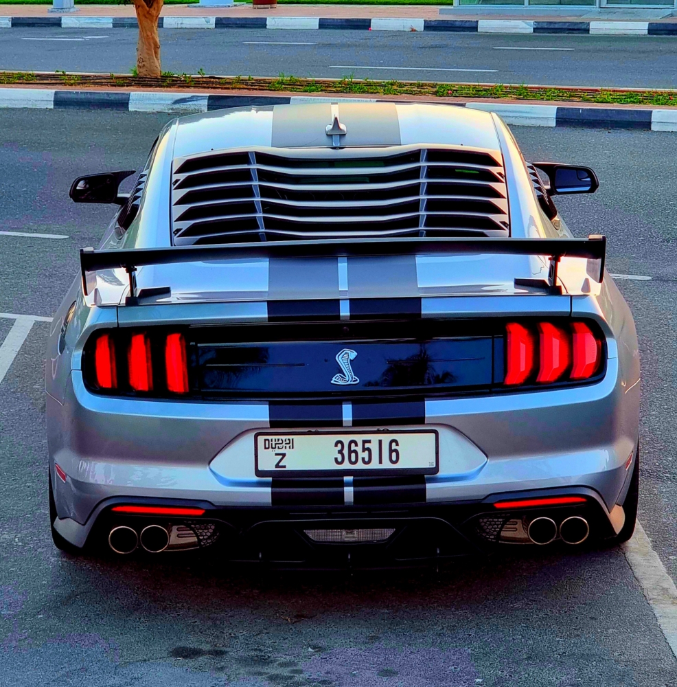 Blue Ford Mustang Shelby GT500 Kit Coupe V4 2020