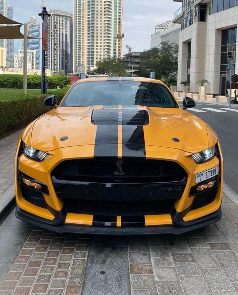 Orange Gué Mustang Shelby GT500 2022