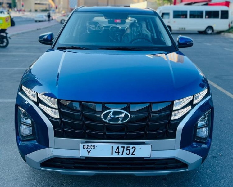 Blauw Hyundai Creta 5-zits 2023