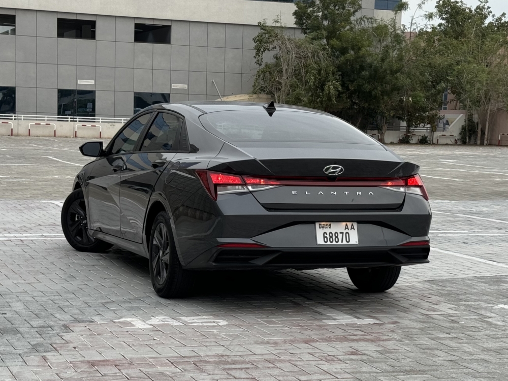 Gray Hyundai Elantra 2022