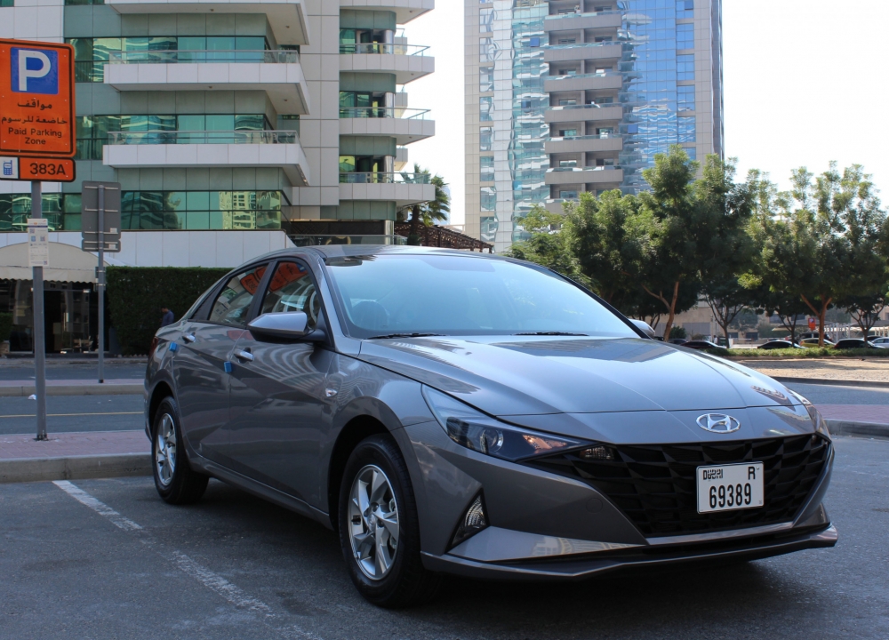 Gray Hyundai Elantra 2023
