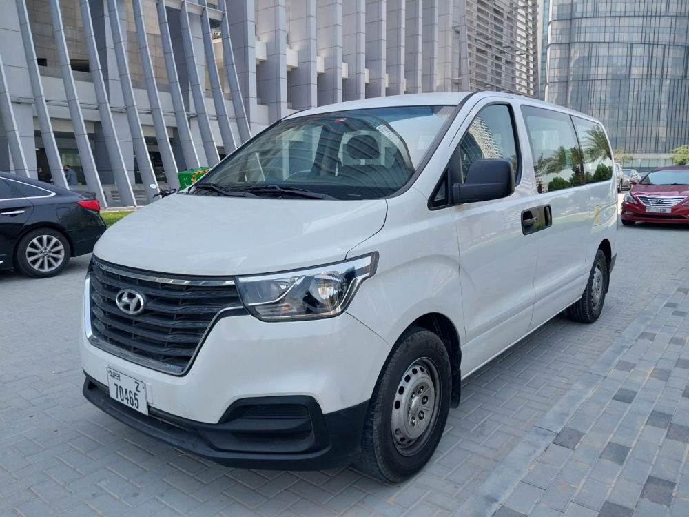 White Hyundai H1 2020